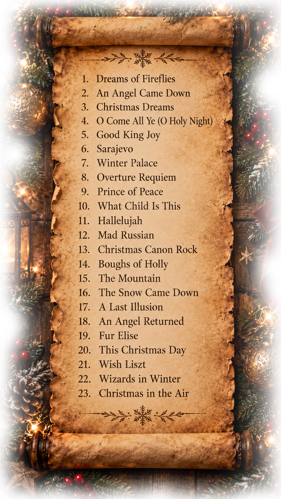 Siberian Solstice song list